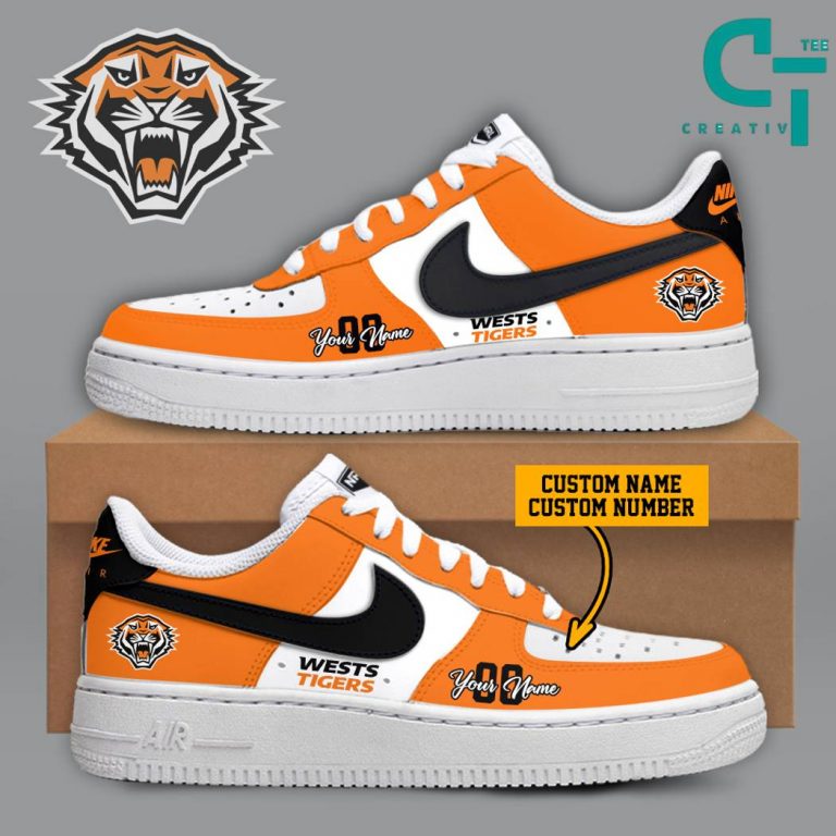 Nrl Wests Tigers Air Force Sneaker Creativteeshop