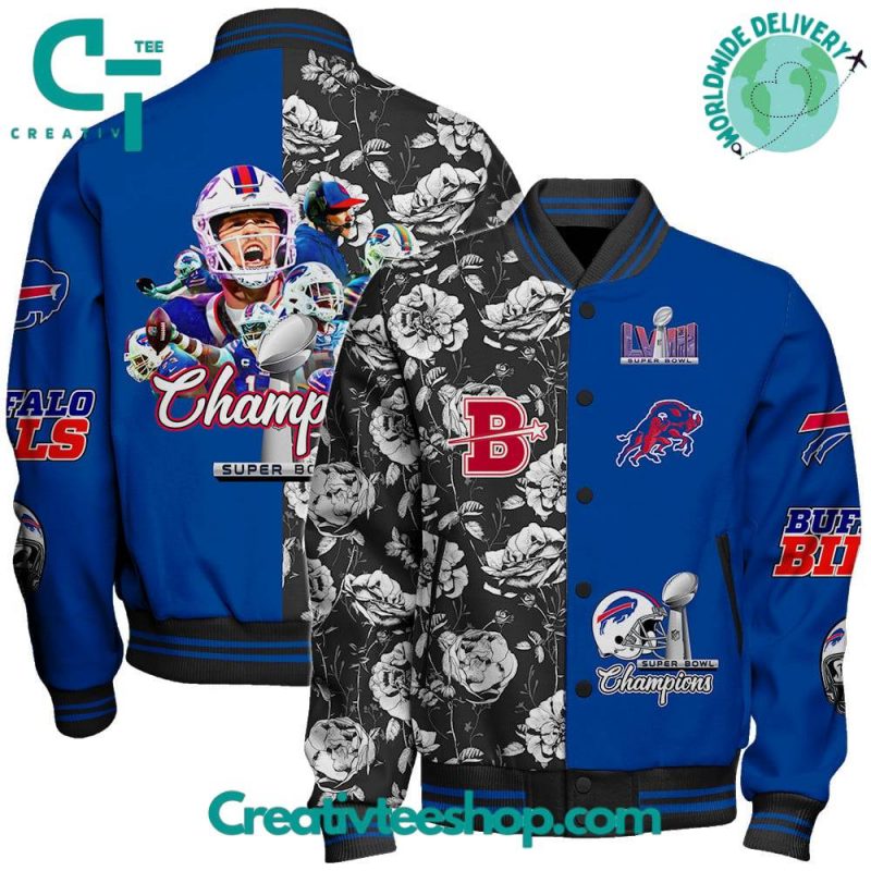 Buffalo Bills Flowers Super Bowl 2024 Jacket