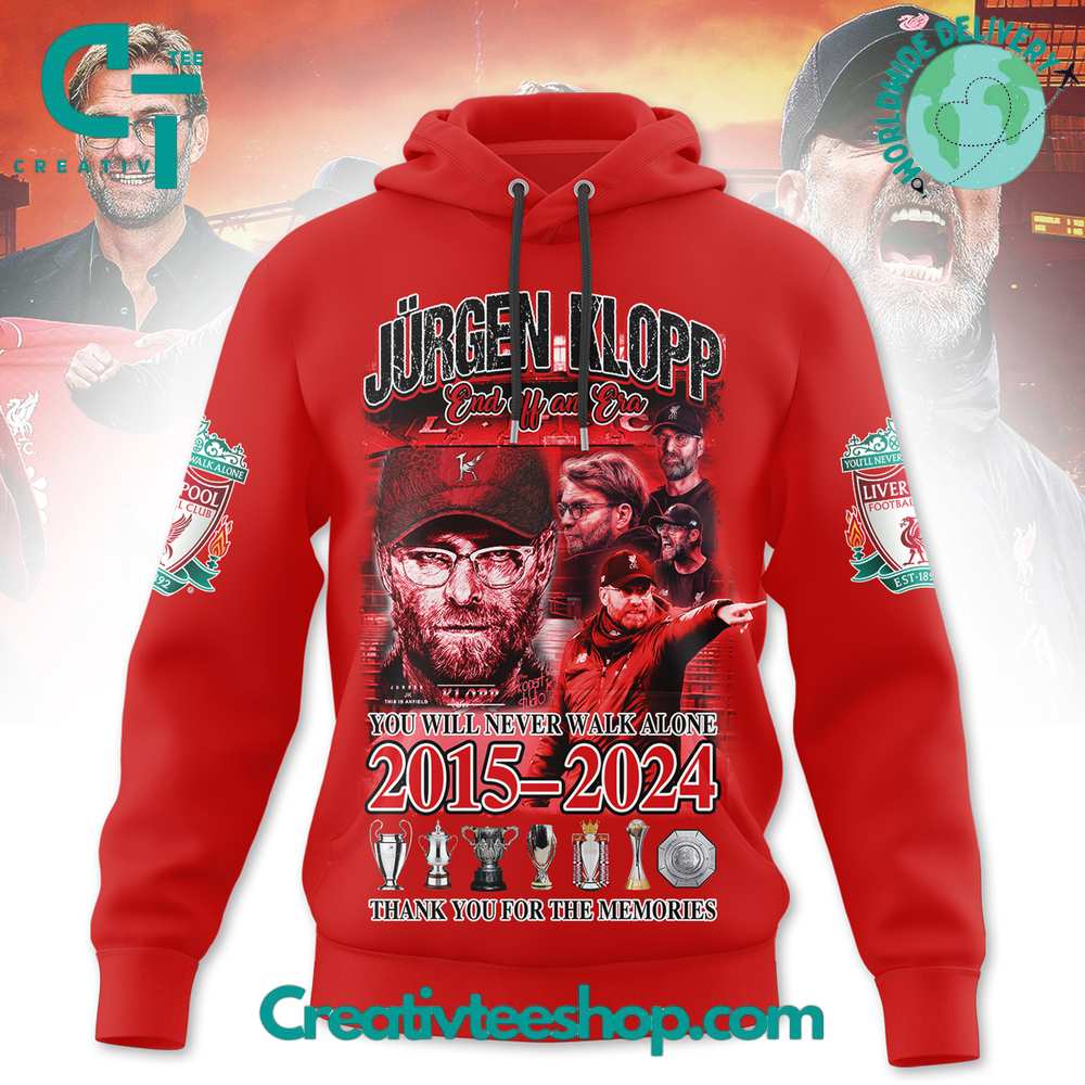 Jurgen Kloop End of an Era Liverpool Hoodie