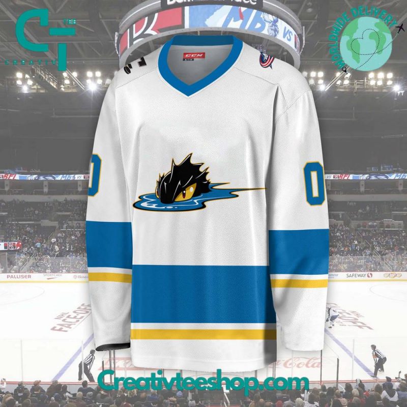 AHL Cleveland Monsters 2024 White Hockey Jersey - Creativteeshop