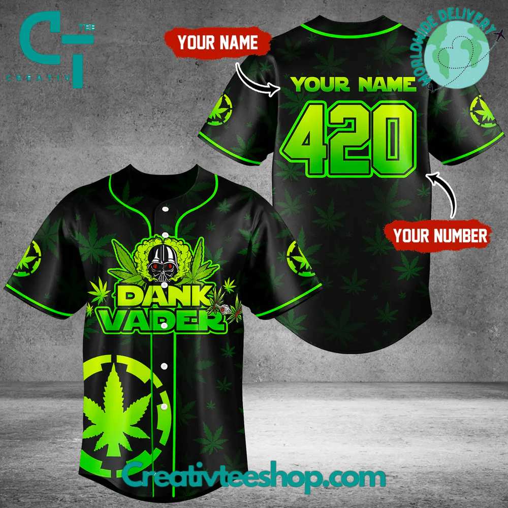 Dank Varder 420 Custom Name Baseball Jersey - Creativteeshop