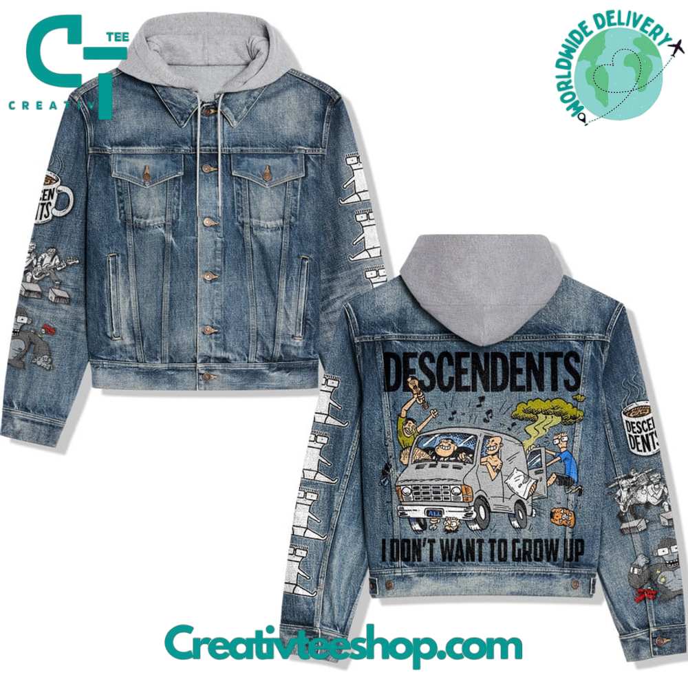 Decendents I Dont Want To Grow Up Hooded Denim Jacket