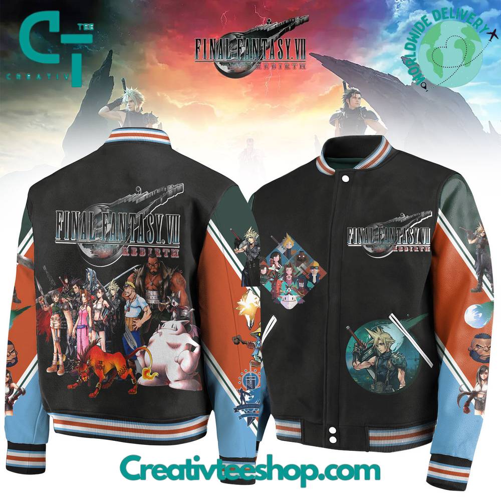 Final Fantasy VII Rebrith Baseball Jacket