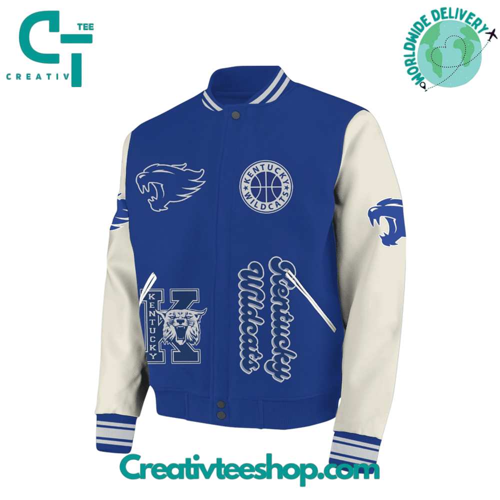 Kentucky Wildcats Big Blue Nation Baseball Jacket