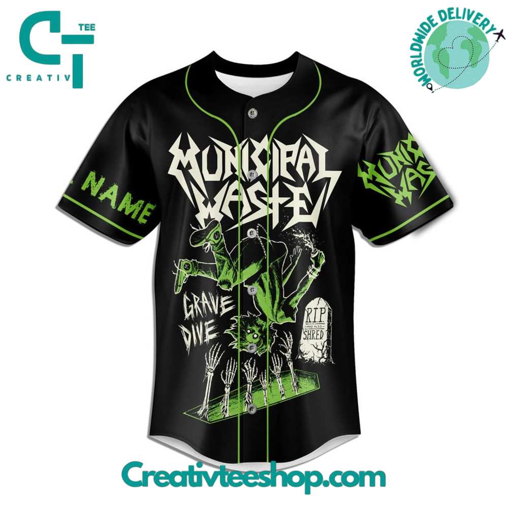 Municipal Waste Custom Name Baseball Jersey