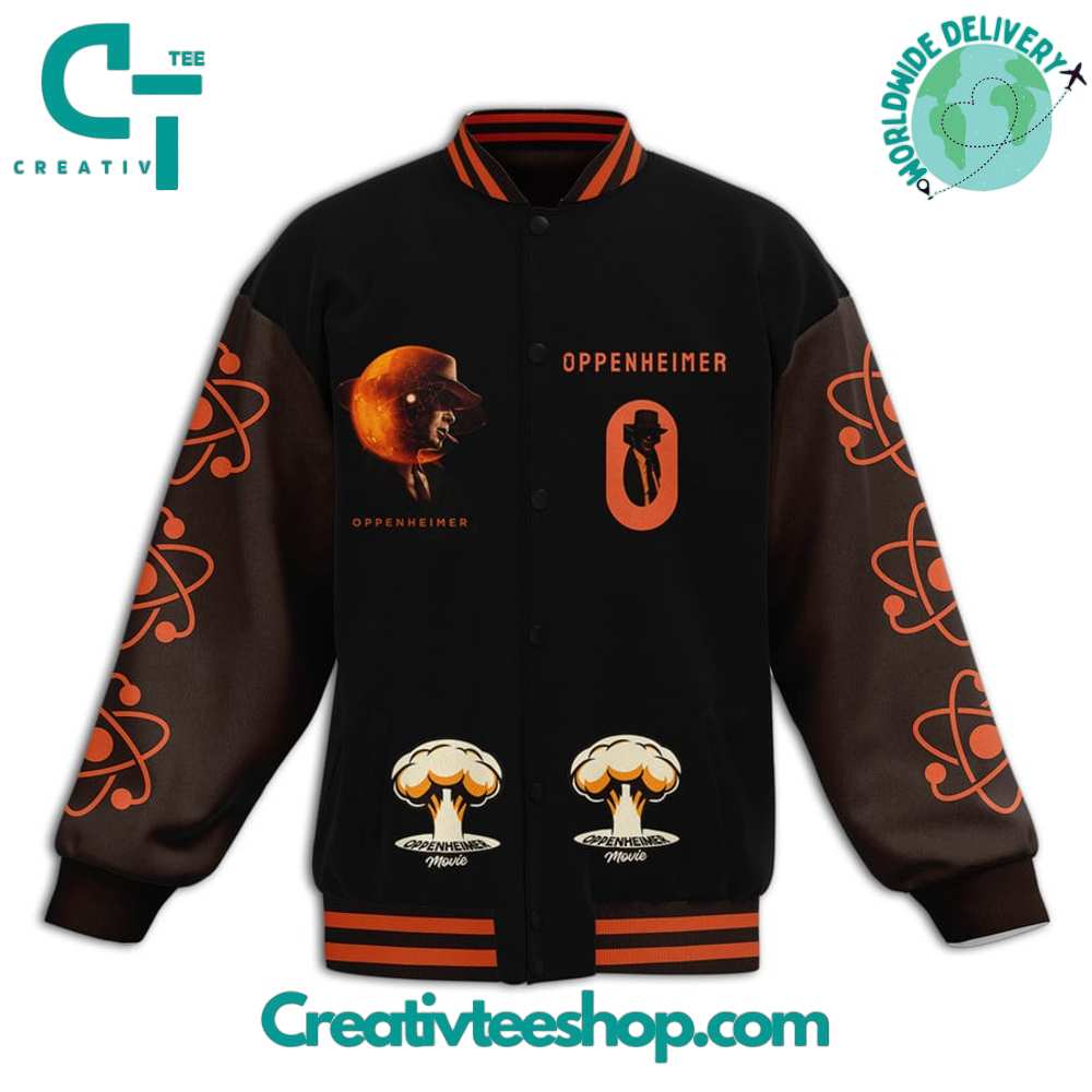 Oppenheimer The World Forever Changes Baseball Jacket