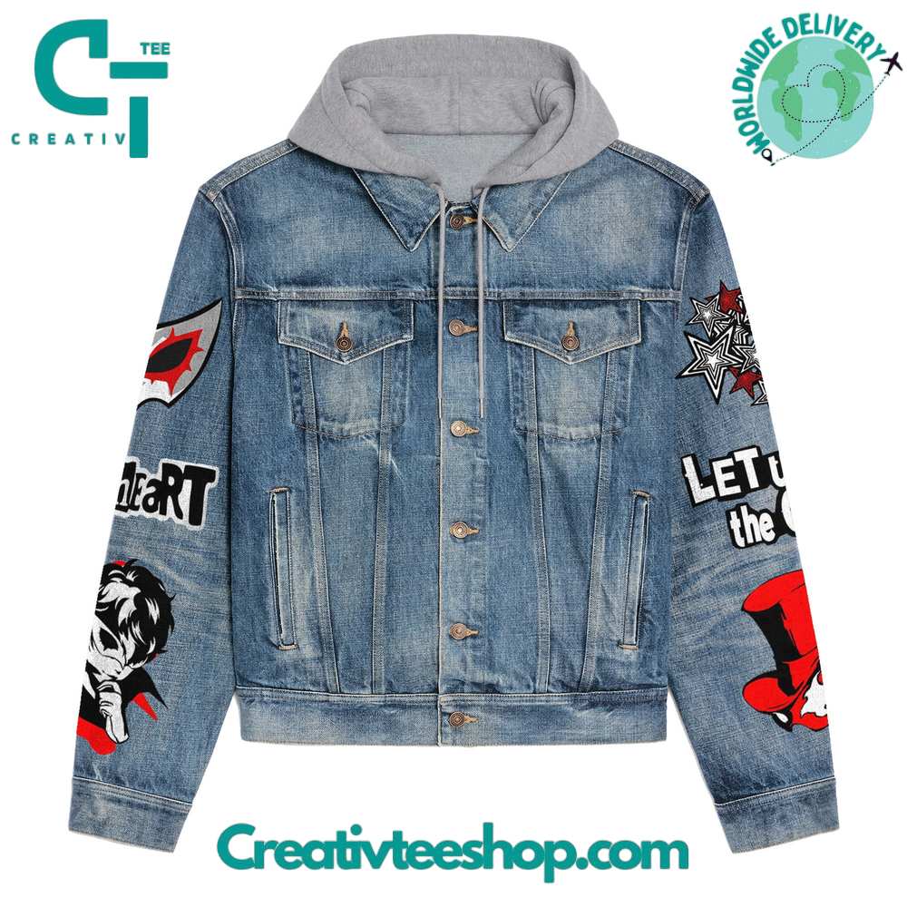 Persona5 You’ll Never See It Coming Hooded Denim Jacket