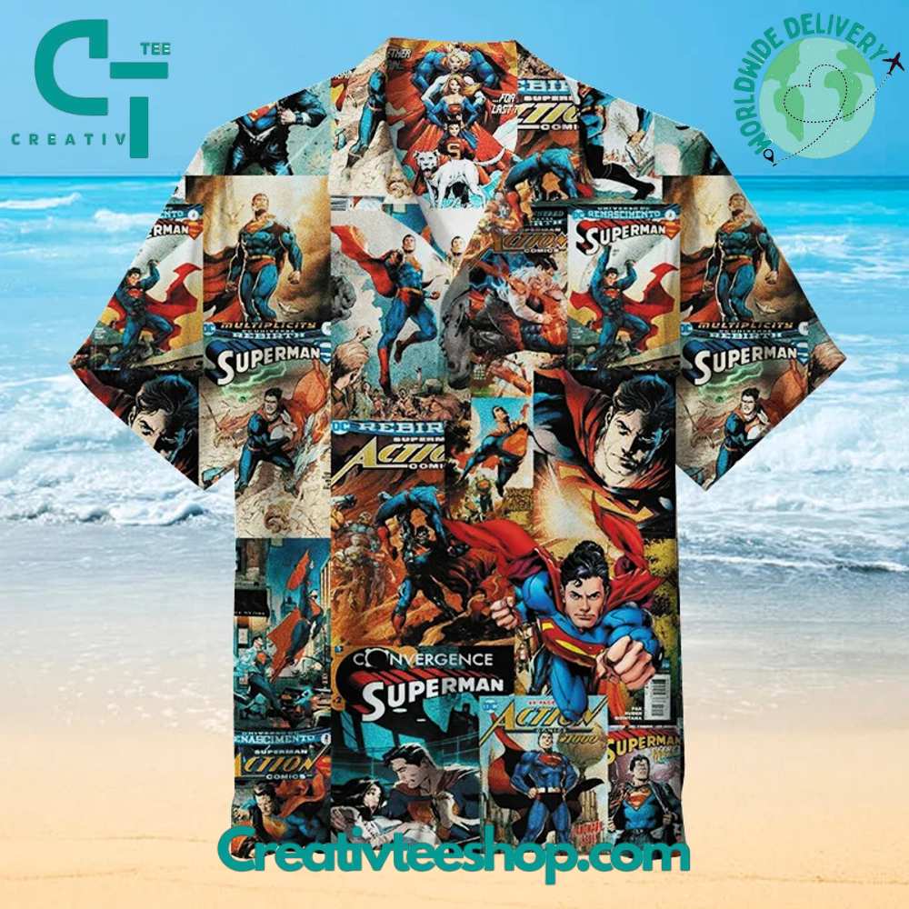 Superman Classic Hawaiian Shirt - Creativteeshop