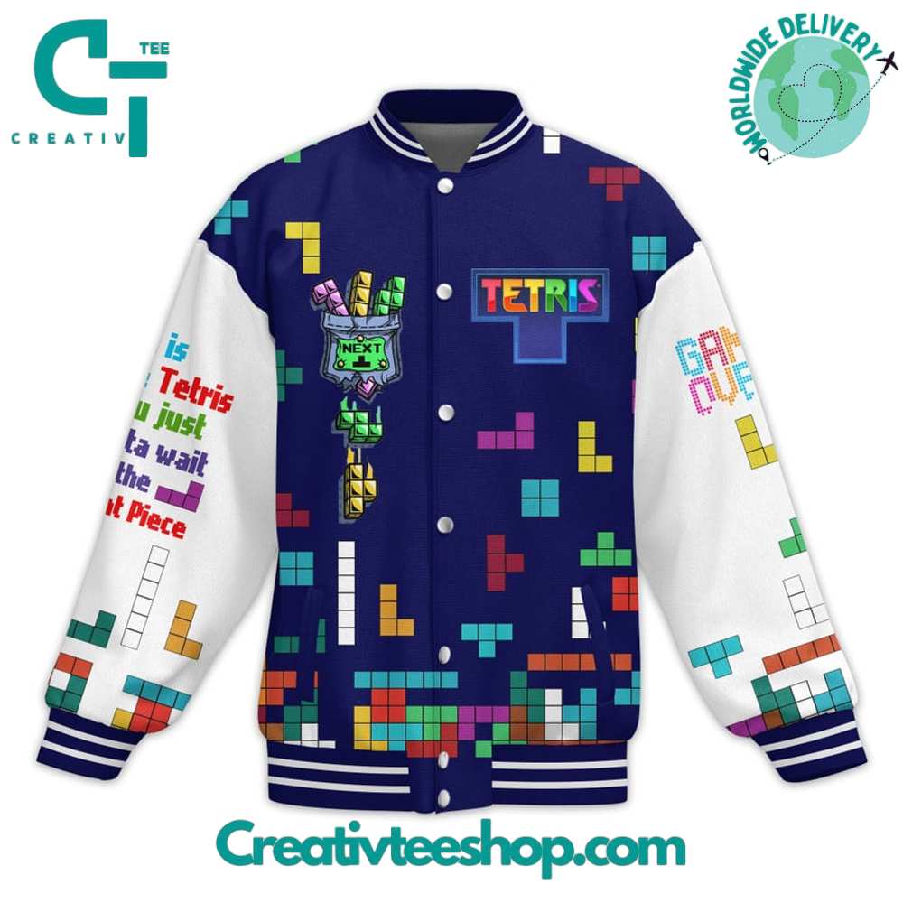 Tetris Game Baseball Jacket