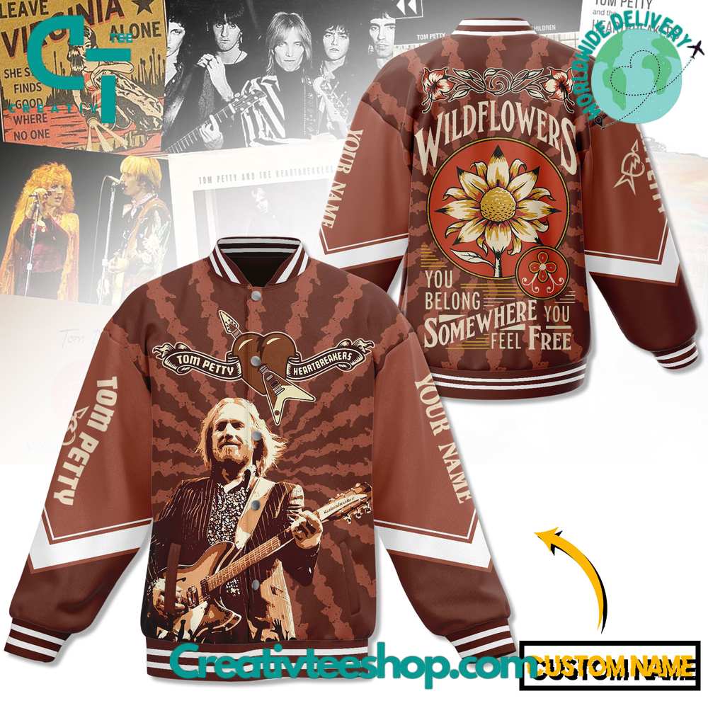 Tom Petty Wildflowers Baseball Jacket