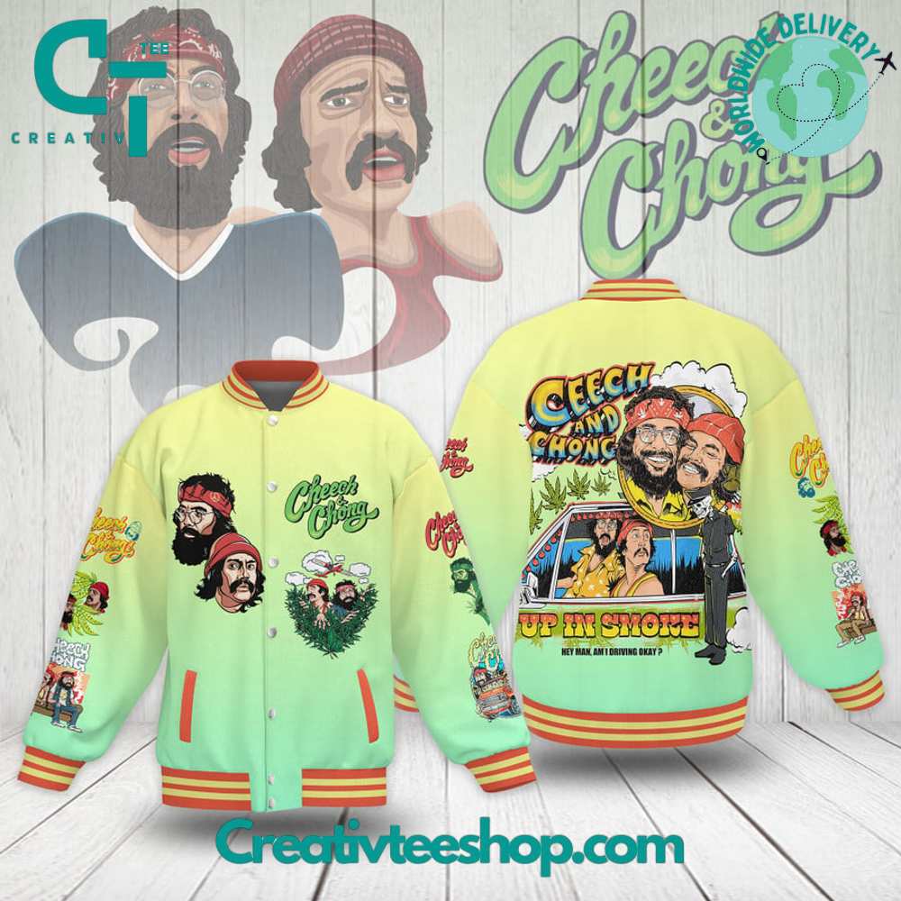 Cheech n Chong Up In Smoke Baseball Jacket