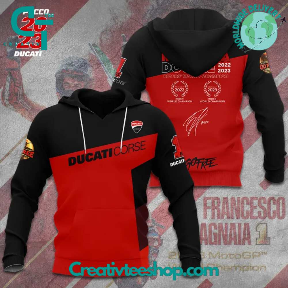 Ducati Lenovo Team x Francesco Bagnaia Make It Double Hoodie