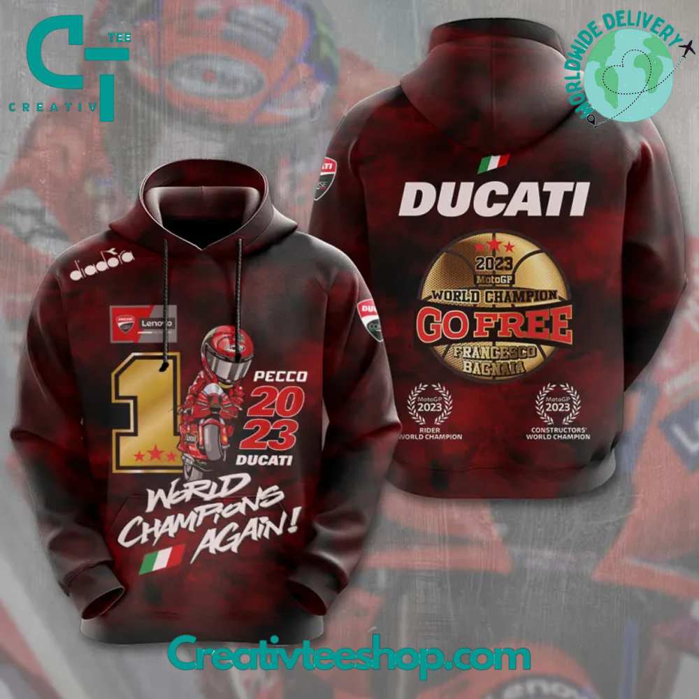 Ducati Lenovo Team x Francesco Bagnaia World Champions Hoodie