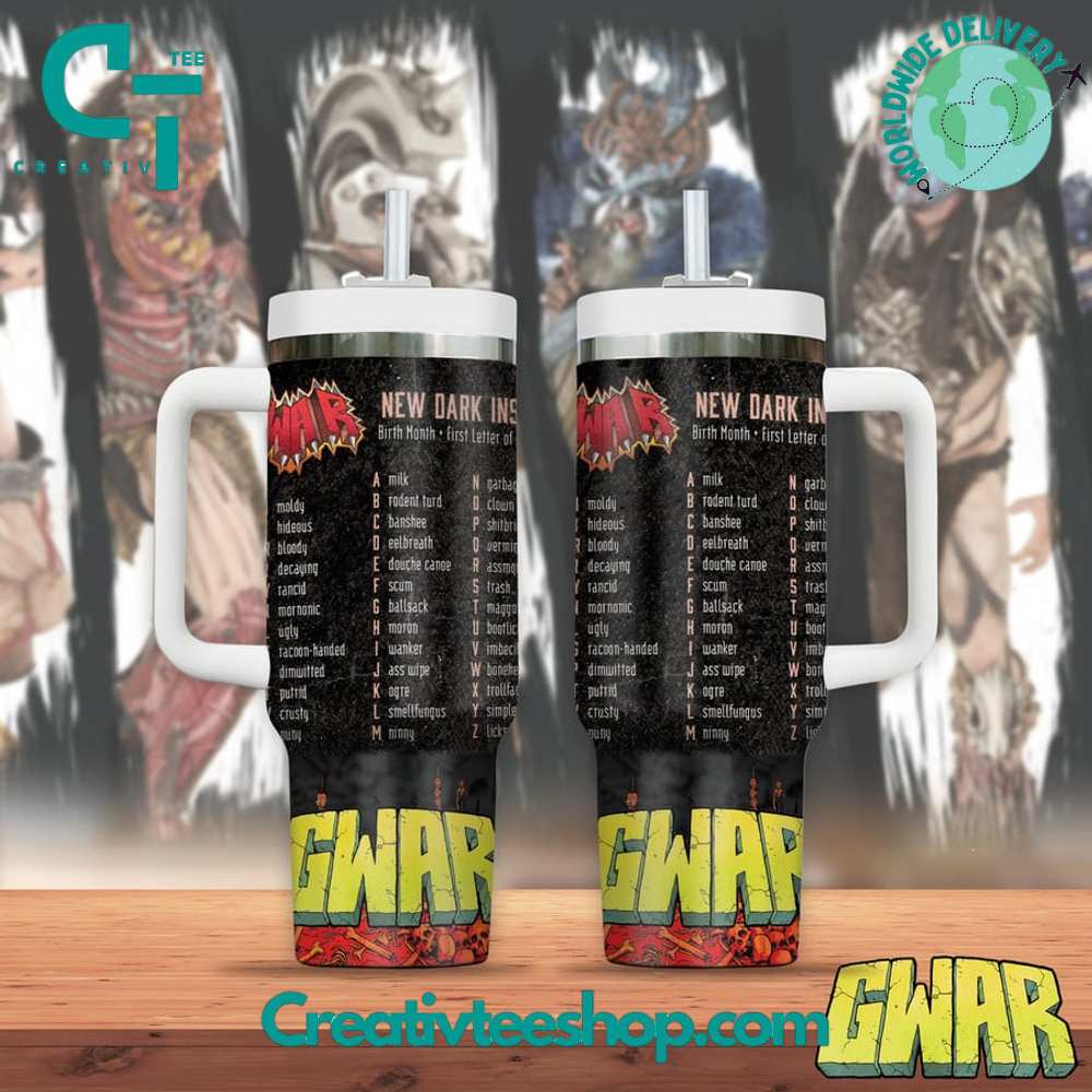 Gwar New Dark Ages Stanley Tumbler 40oz