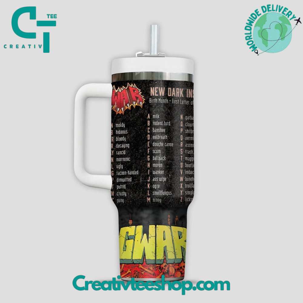 Gwar New Dark Ages Stanley Tumbler 40oz