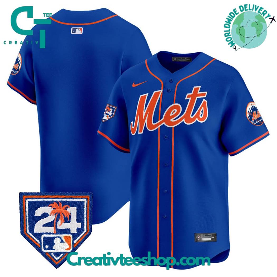 New York Mets 2024 Spring Training Vapor Premier Royal Blue Baseball ...