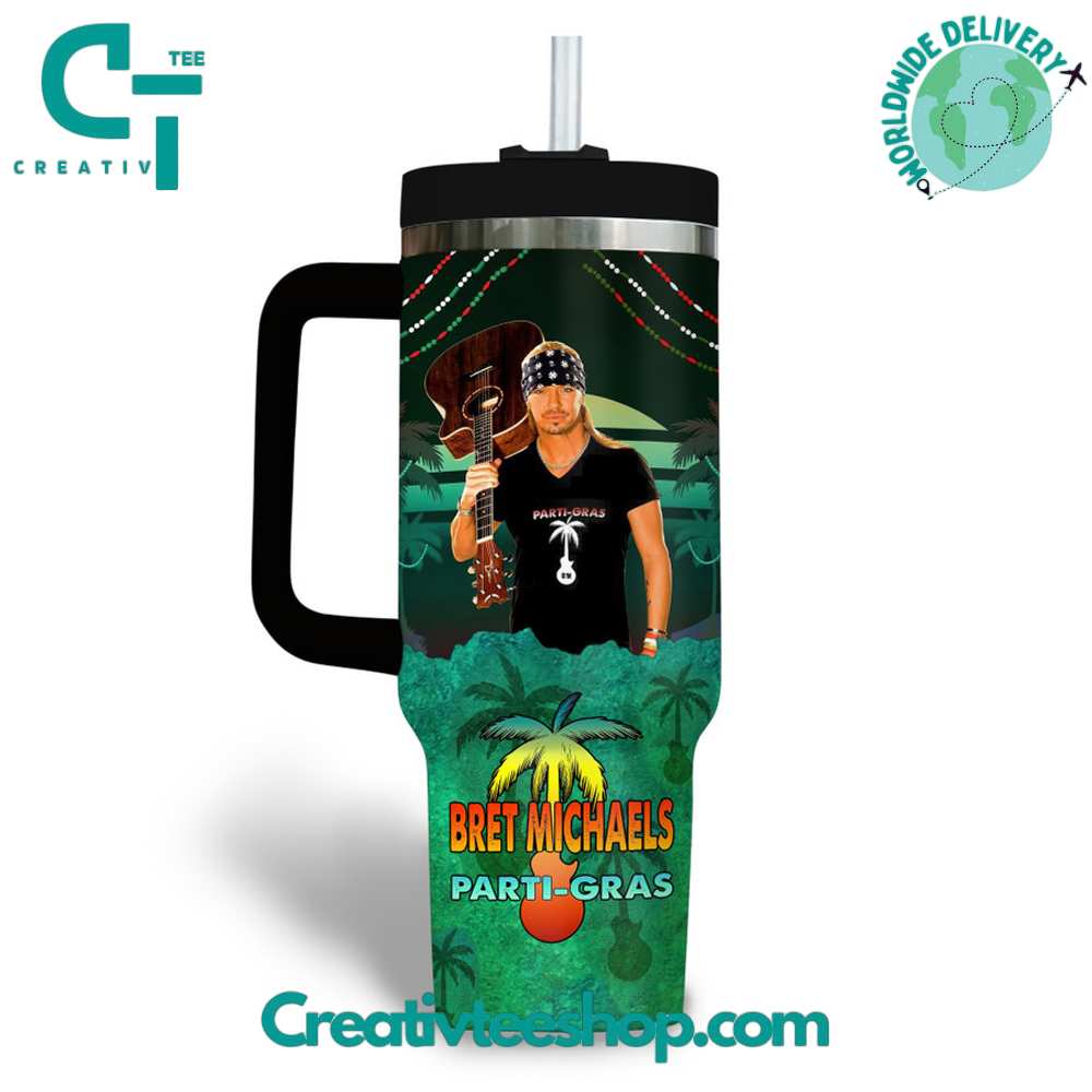 Poison Bret Micheals Parti Gras Stanley Tumbler 40oz