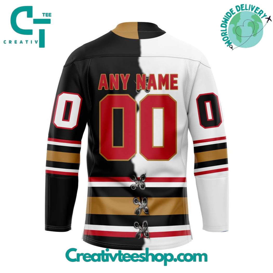 WHL Calgary Hitmen Mix Home And Away Hockey Jersey