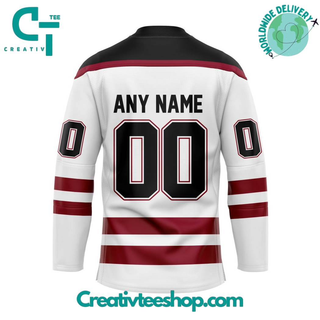 WHL Red Deer Rebels Reverse Retro Pattern Hockey Jersey