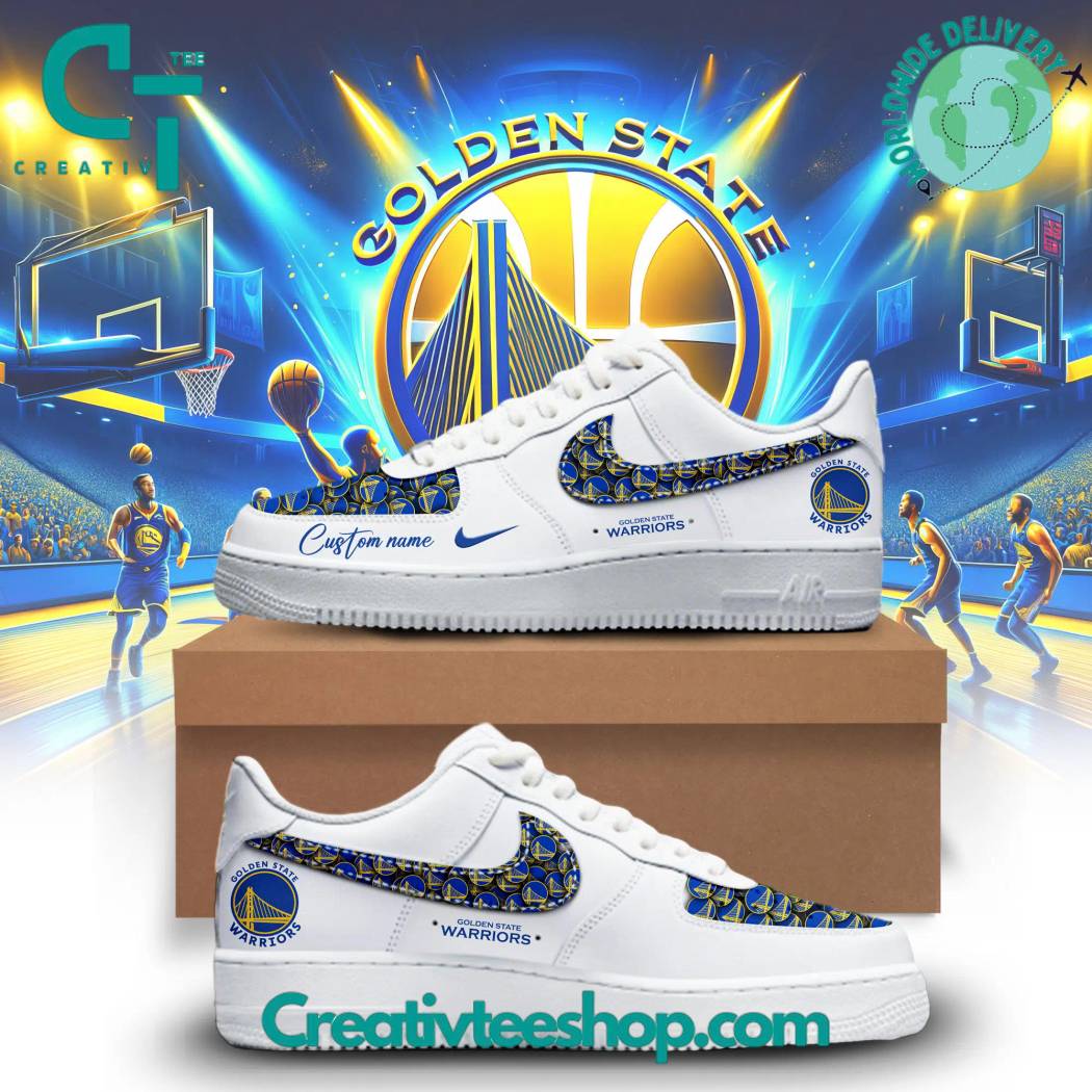 NBA Golden State Warriors Air Force 1 Sneakers Creativteeshop