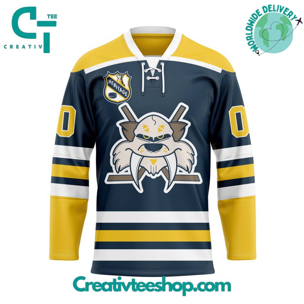 NHL Nashville Predators Personalized Heritage Hockey Jersey
