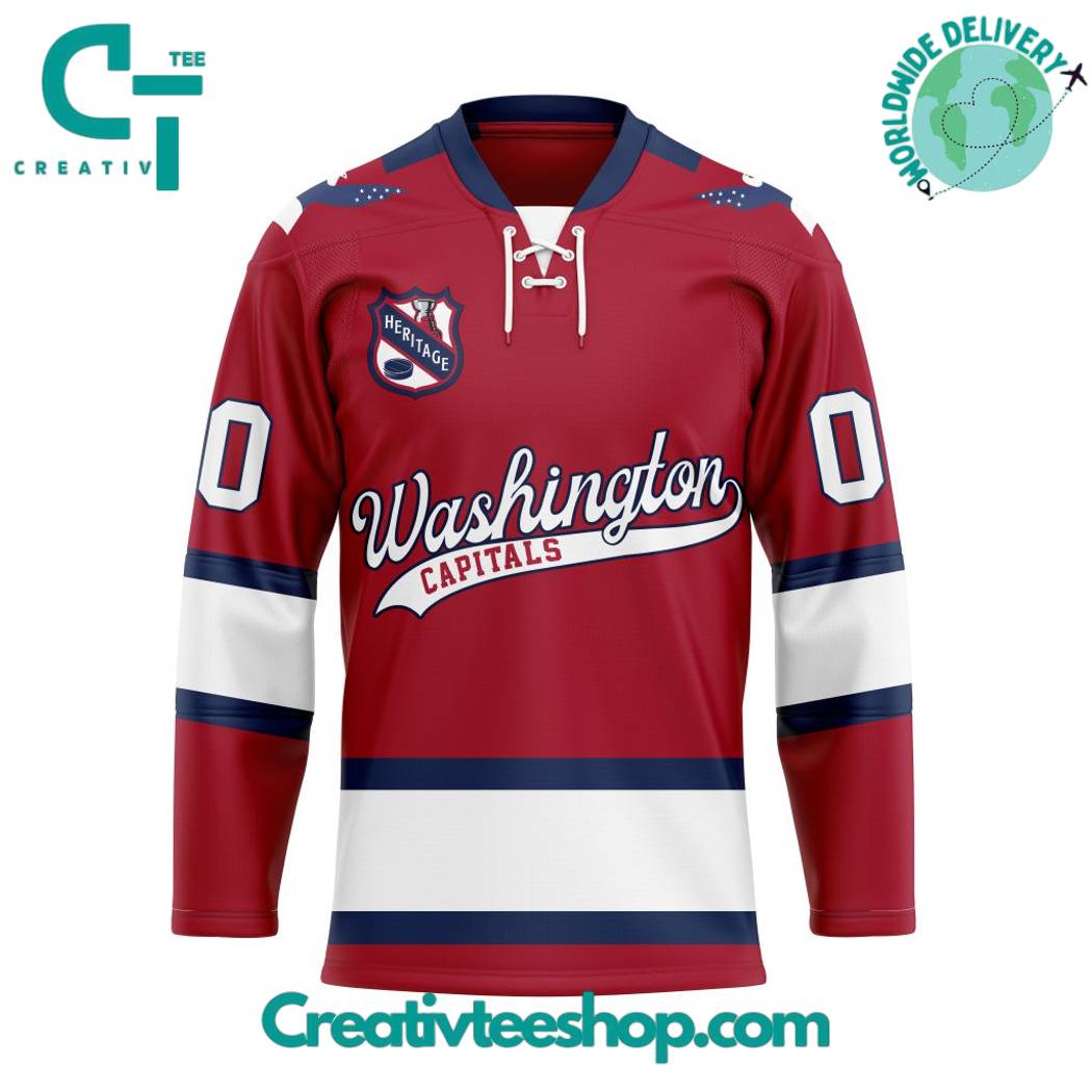 NHL Washington Capitals Personalized Heritage Hockey Jersey