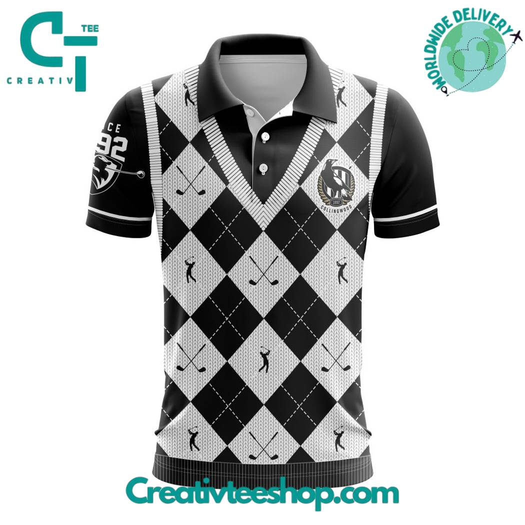 AFL Collingwood Magpies Special Golf Polo Shirt
