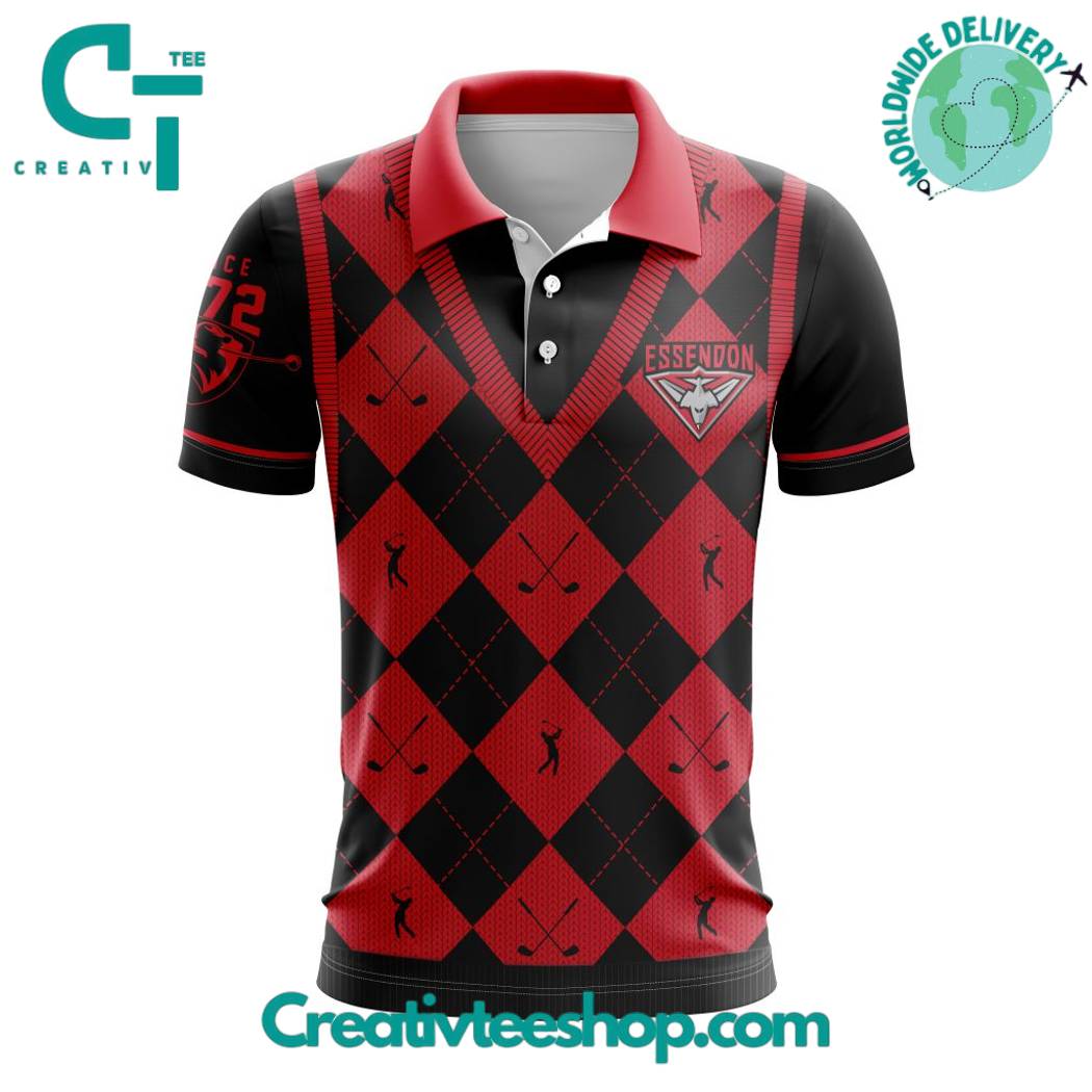 AFL Essendon Football Club Special Golf Polo Shirt