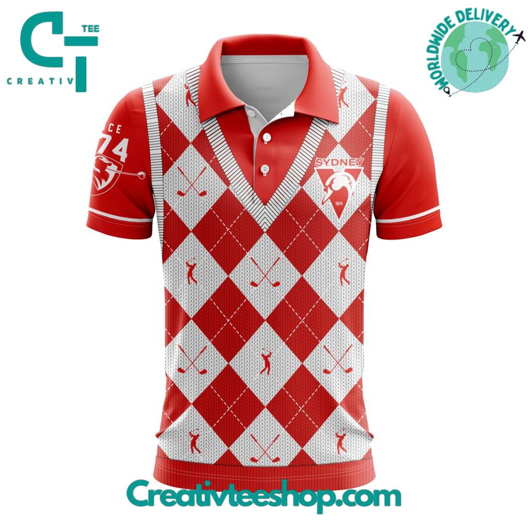 AFL Greater Western Sydney Giants Special Golf Polo Shirt