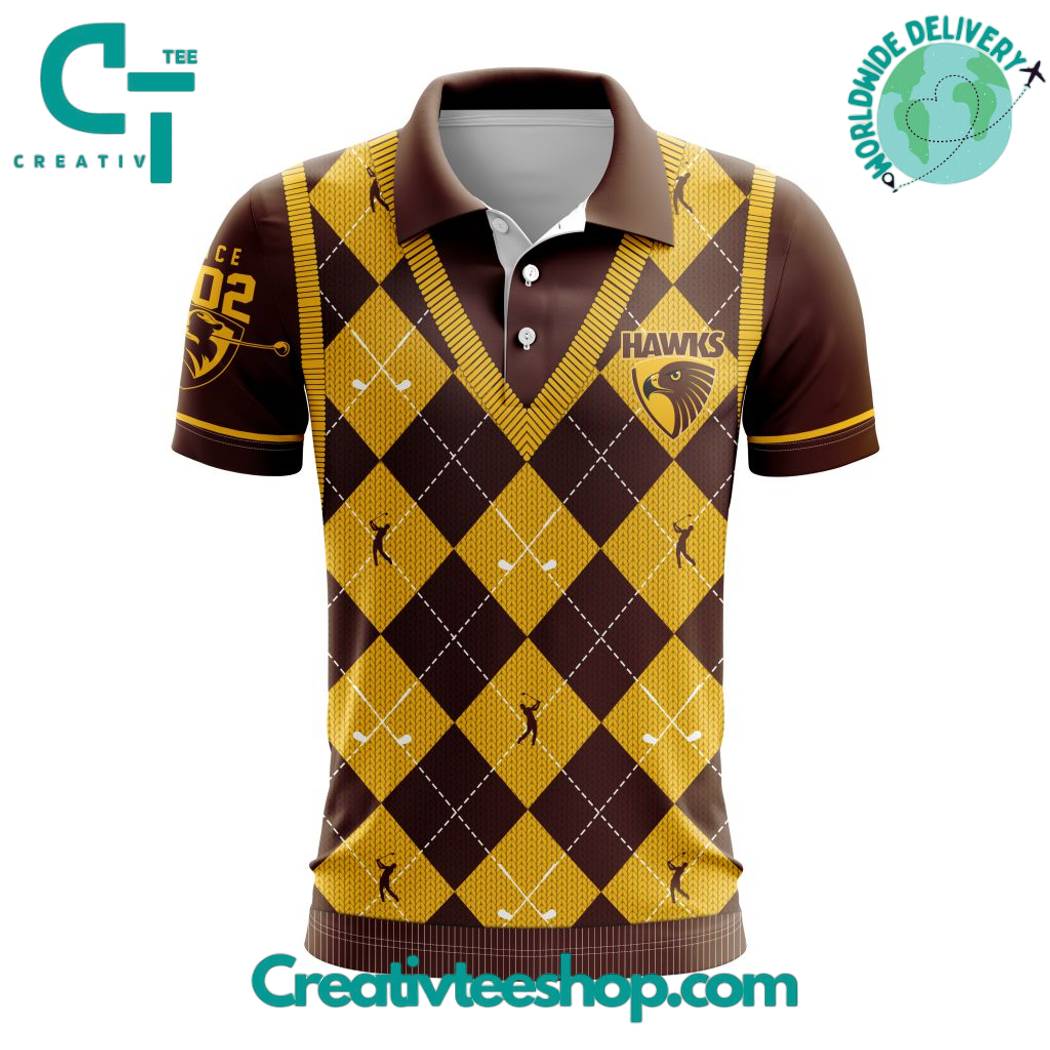 AFL Hawthorn Football Club Special Golf Polo Shirt