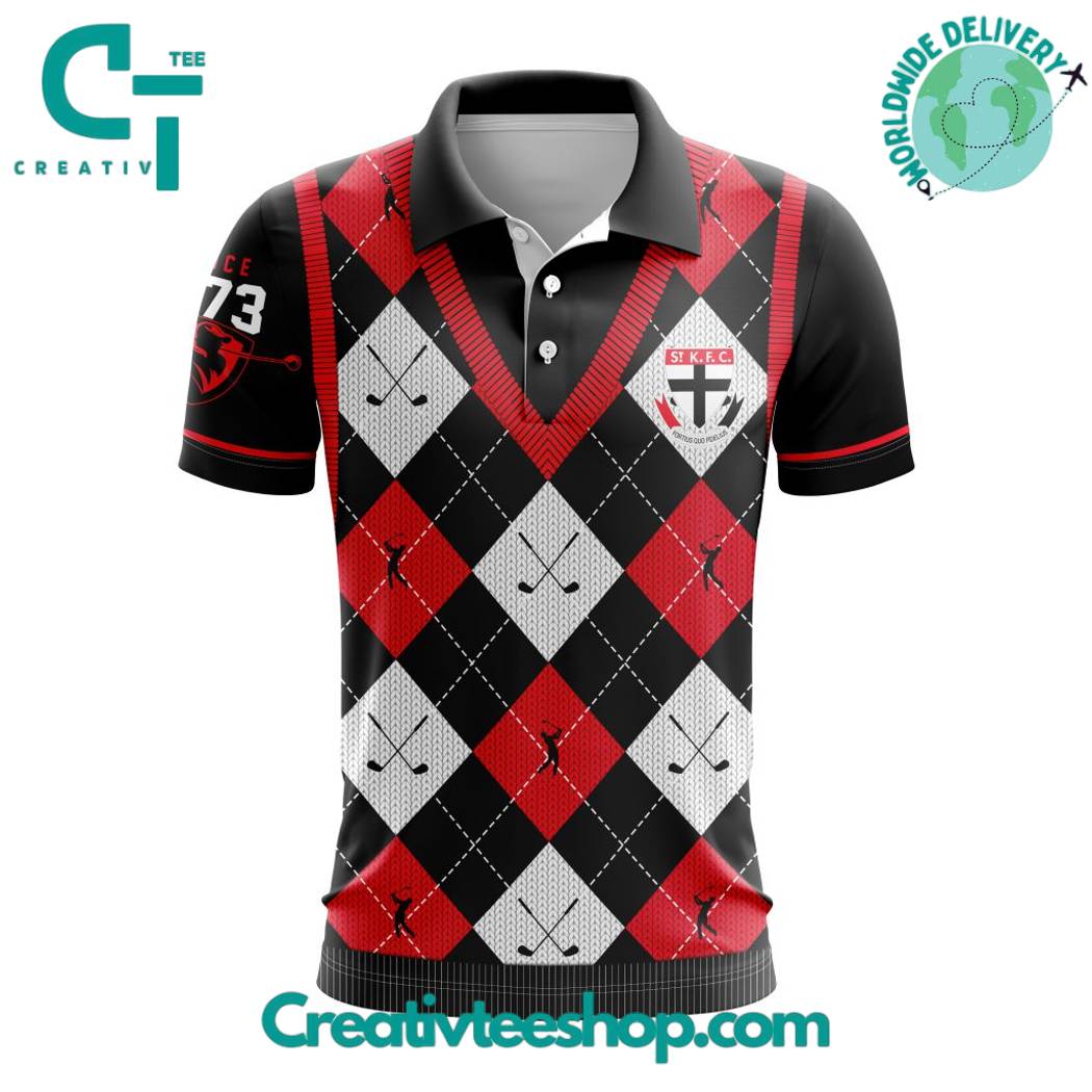 AFL St Kilda Football Club Special Golf Polo Shirt