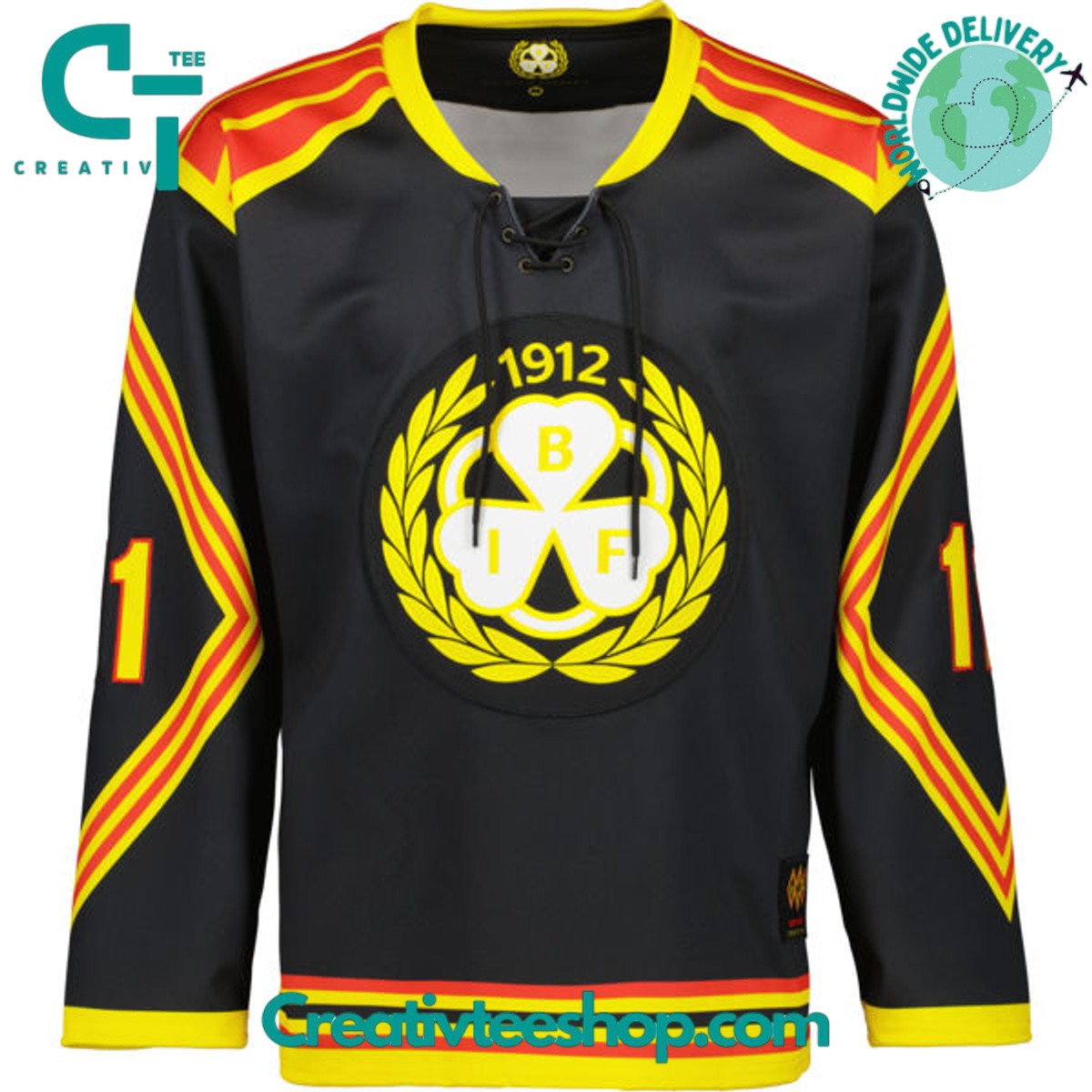 Brynas IF Black 2024 Hockey Jersey