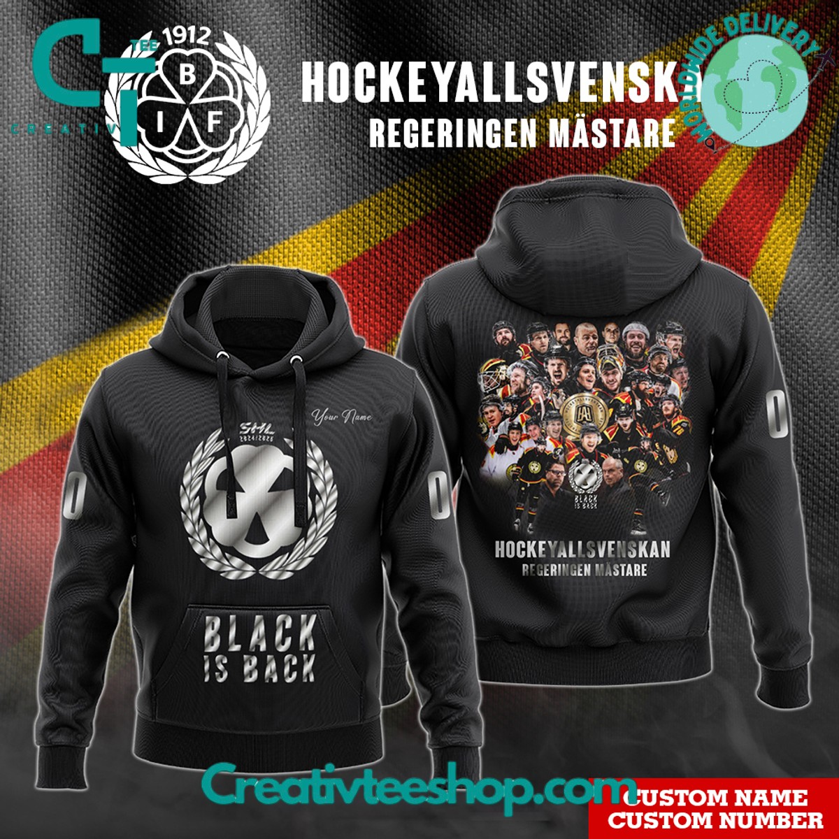 Brynas IF Tigers Champion 2024 Hoodie