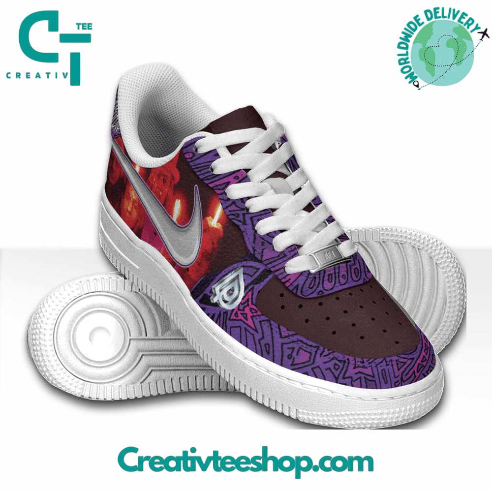 Deep Purple Air Force 1 Sneaker