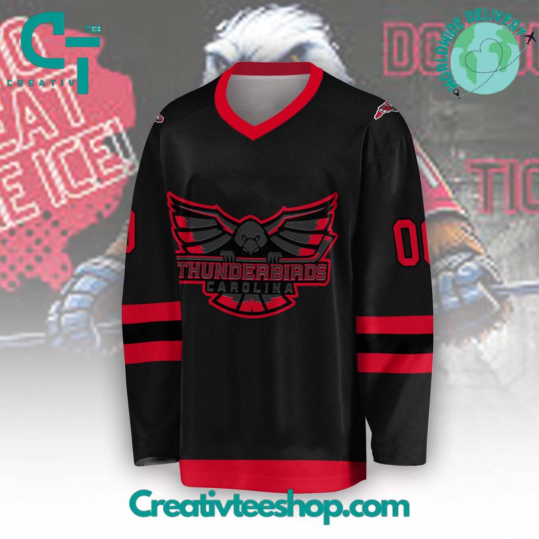 FPHL Carolina Thunderbirds 2024 Black Hockey Jersey