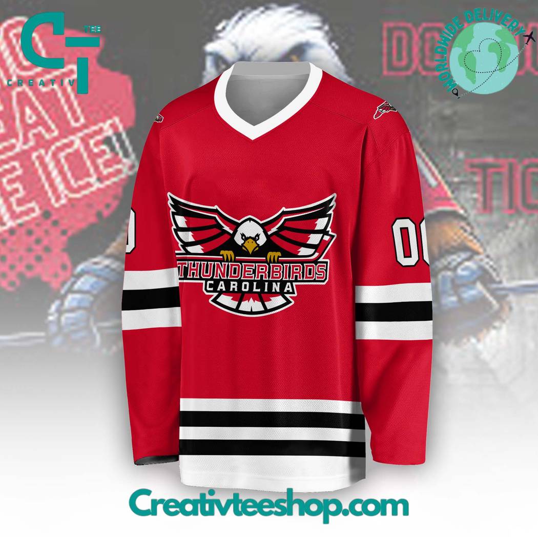 FPHL Carolina Thunderbirds 2024 Red Hockey Jersey