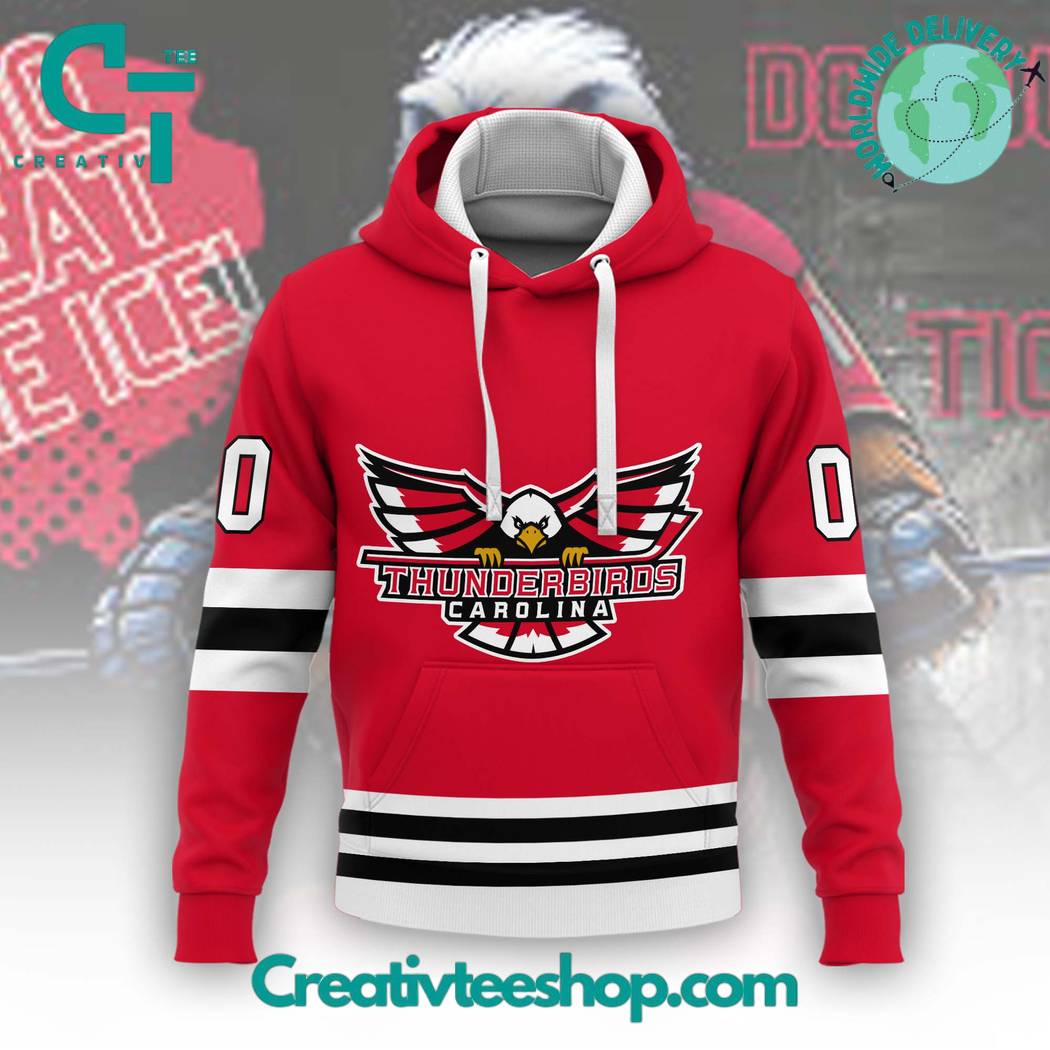 FPHL Carolina Thunderbirds 2024 Red Hoodie