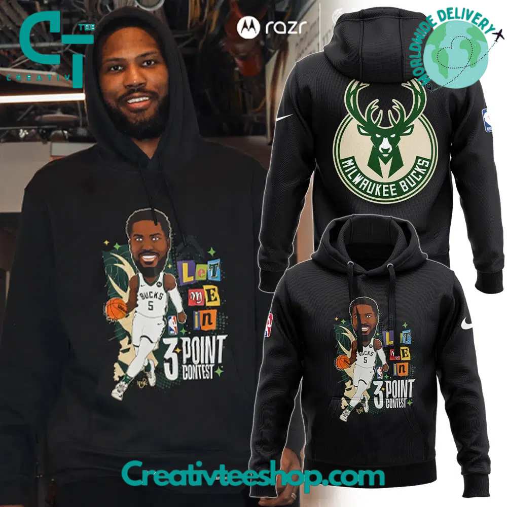 Malik Beasley Milwaukee Bucks Basketball Hoodie