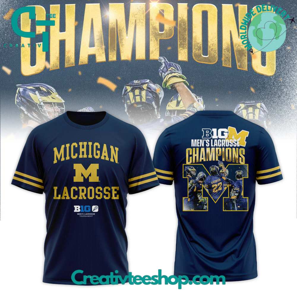 Michigan Men’s Lacrosse Champions B1G T-Shirt