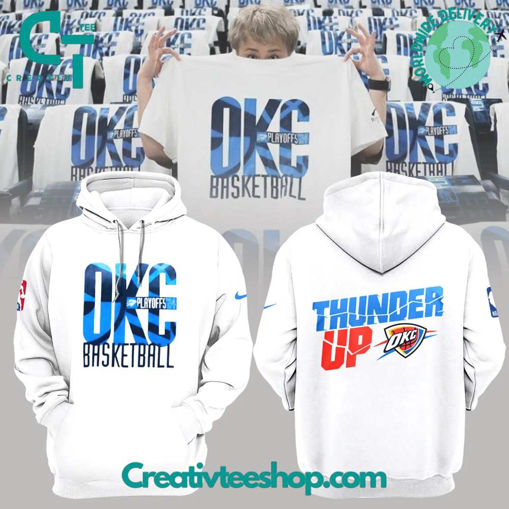OKC Game 2 Playoff Thunder Up Hoodie