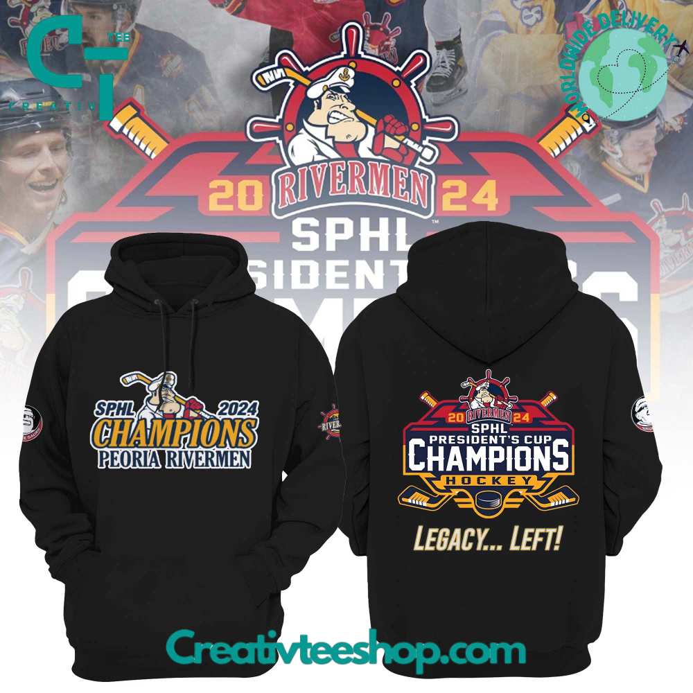 Peoria Rivermen SPHL President’s Cup Champions Hoodie Pants