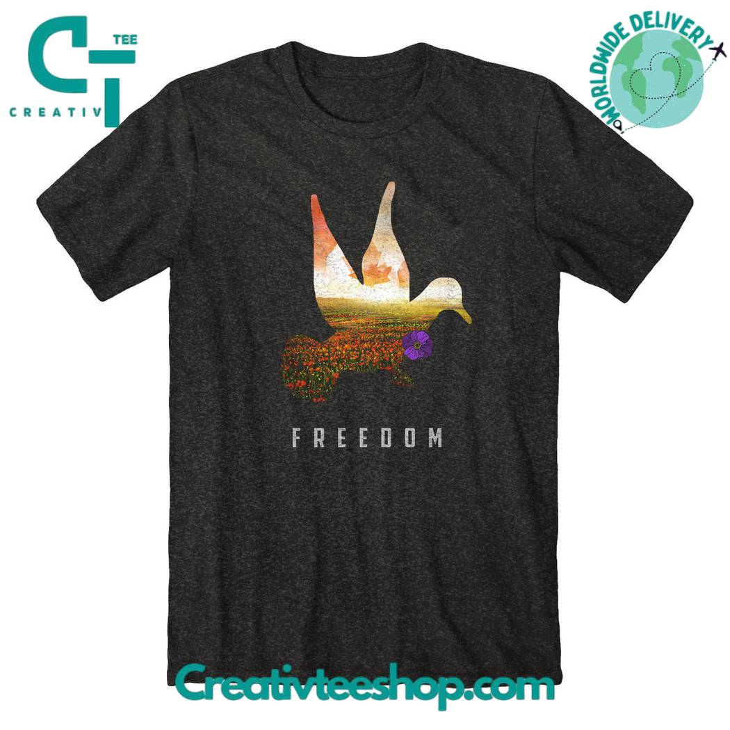 Canada Dove Purple Poppy Freedom Shirt