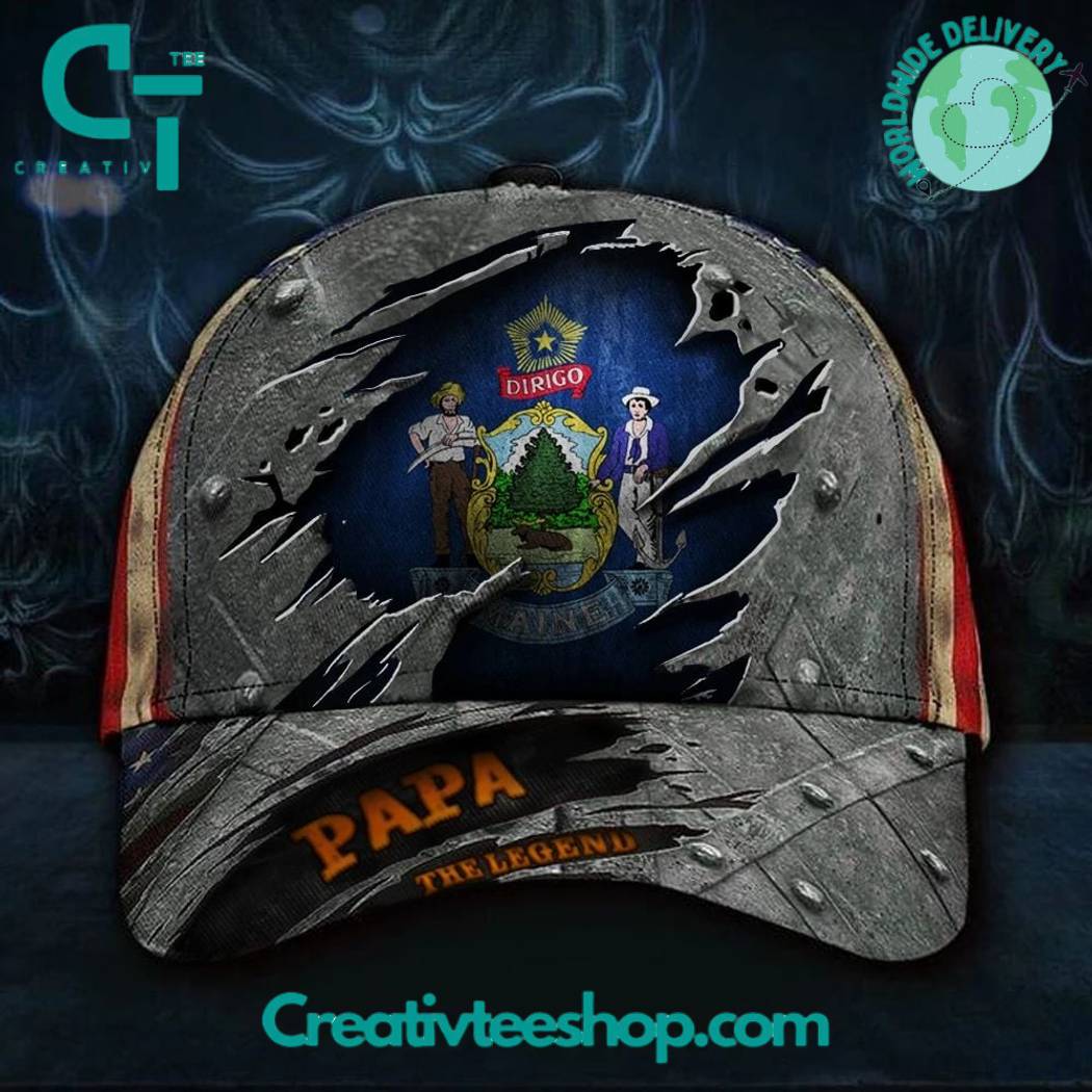 Maine Papa The Legend Hat