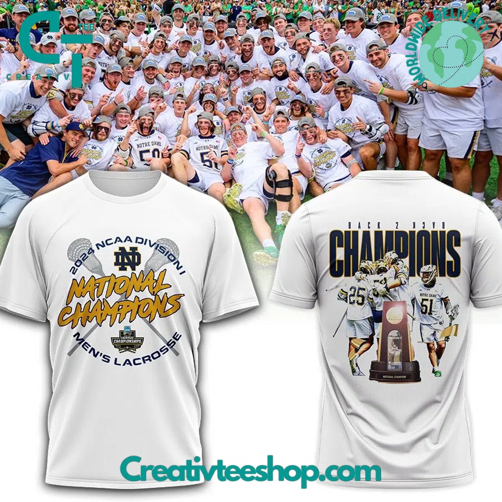 Notre Dame Lacrosse 2024 National Champions T-Shirt