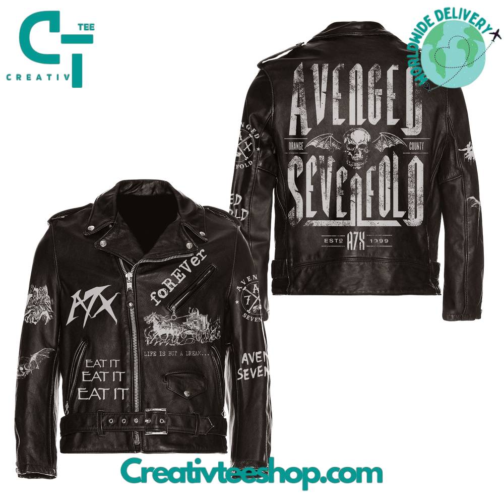 Avenged Sevenfold Orange Country Leather Jacket Creativteeshop