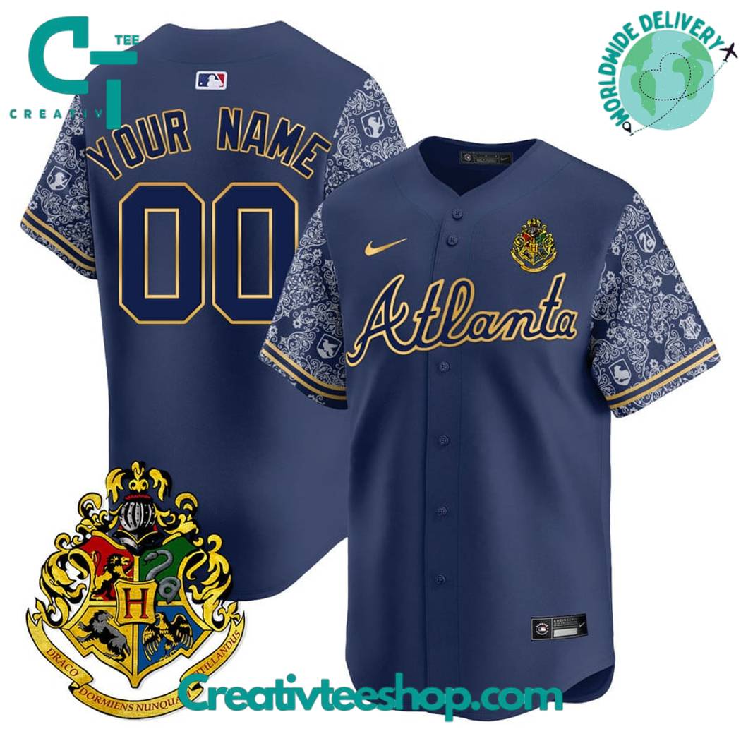 Atlanta Braves x Harry Potter Ravenclaw Baseball Jersey - Creativteeshop