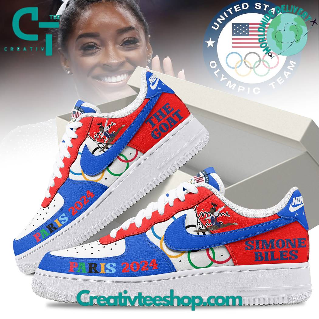 USA Gymnastics Simone Biles The GOAT Olympic Air Force 1 Creativteeshop