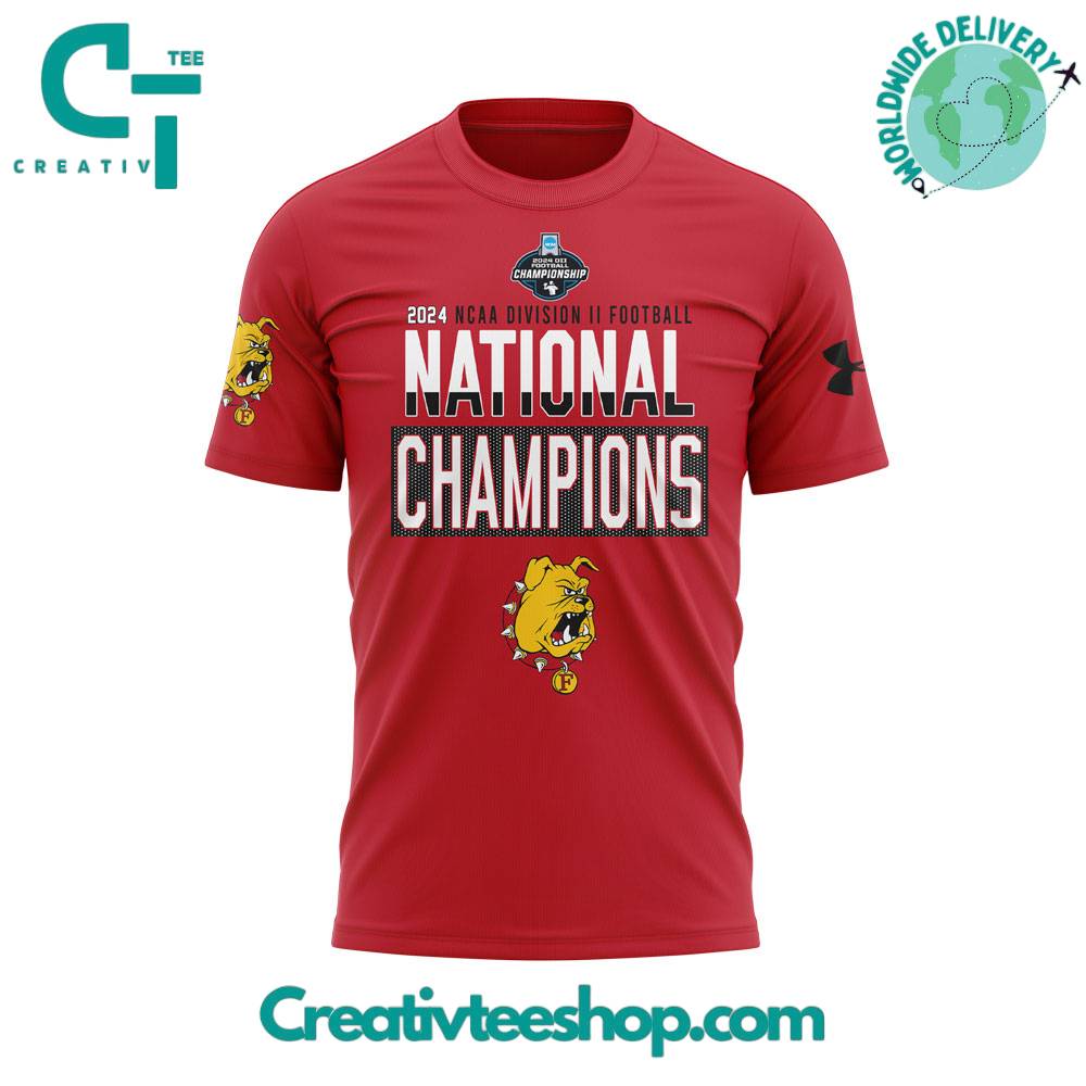 Ferris State Bulldogs 2024 NCAA Division II National Champions Tee