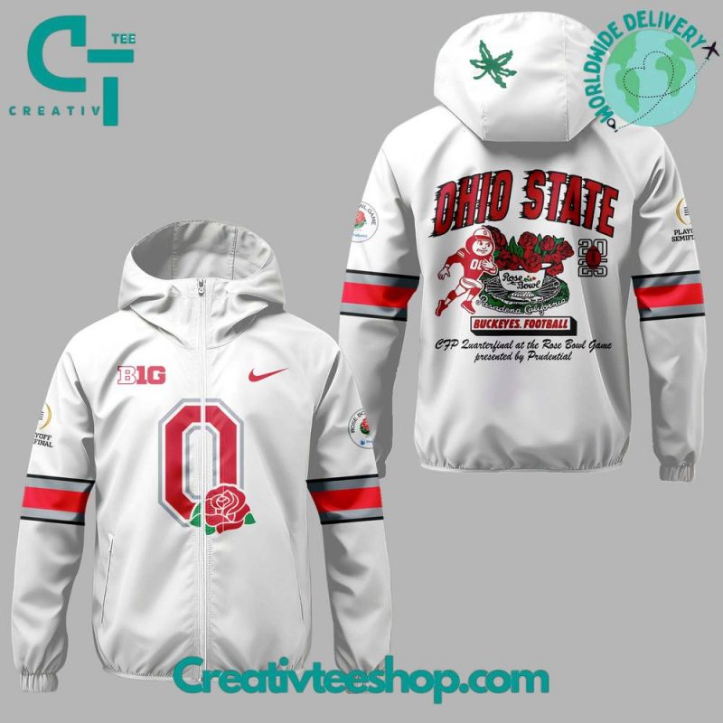 Ohio State Buckeyes x Rose Bowl Game 2025 Windbreaker Outdoor Jacket