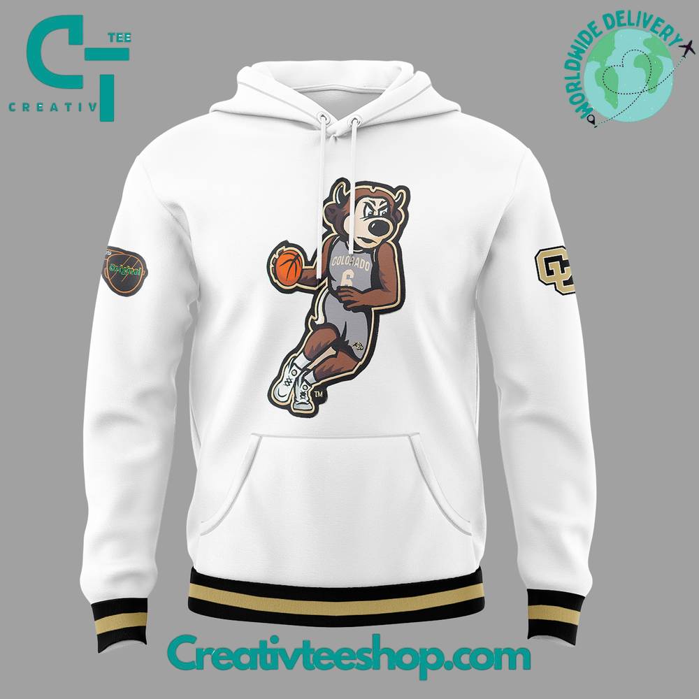 Colorado Buffaloes White Chip Basketball Special Hoodie